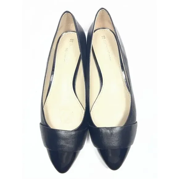 Naturalizer Maxwell black leather Cap Toe Ballet Flats new, size 8 - Picture 3 of 8